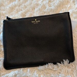 Kate Spade Textured Black Clutch